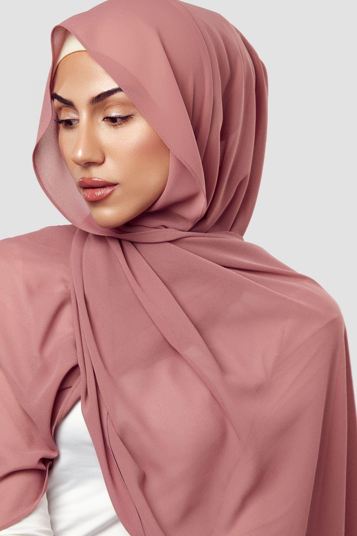 Basic Luxe Chiffon Hijab - Malak – Zahraa The Label