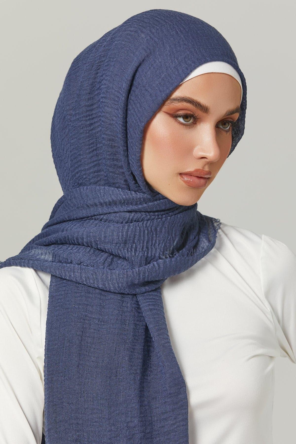 Everyday Cotton Crinkle Hijab- Beauty – Zahraa The Label