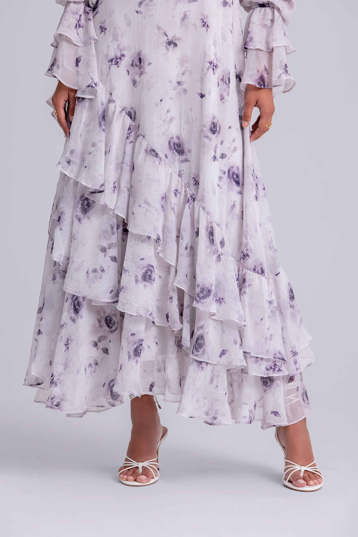 Selena Long Sleeve Maxi Dress- Violet Veil