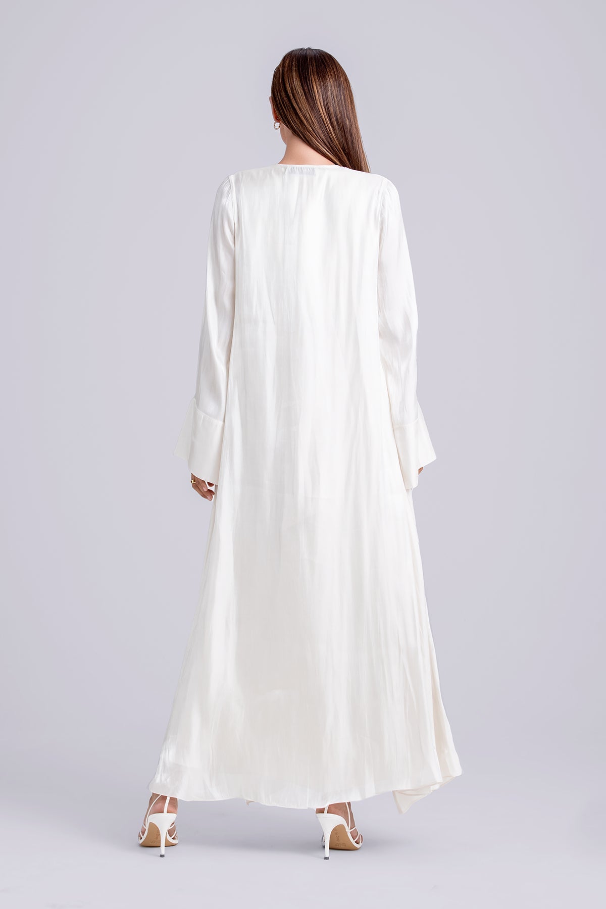 Nora Two Piece Abaya Set- Ivory