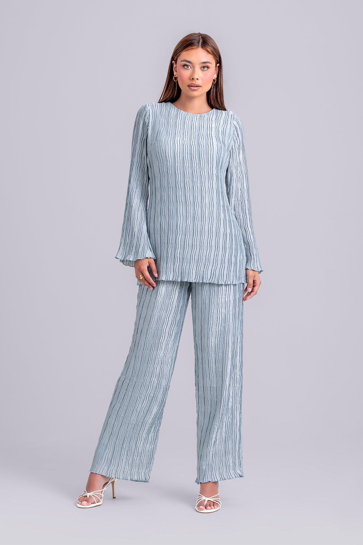 Hanadi Two Piece Matching Set- Sky