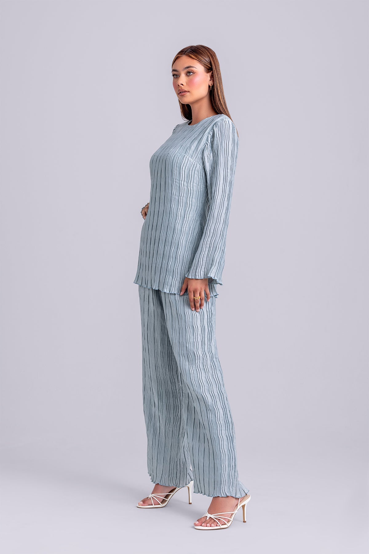 Hanadi Two Piece Matching Set- Sky