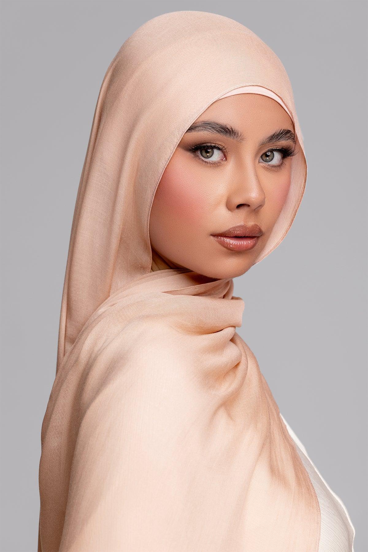 Modal Matching Hijab Set- Pink Yarrow