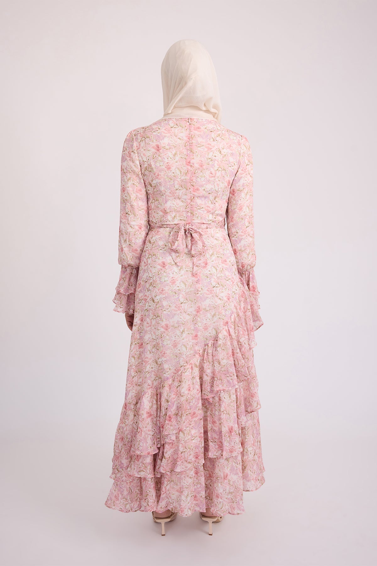 Selena Long Sleeve Maxi Dress - Rose