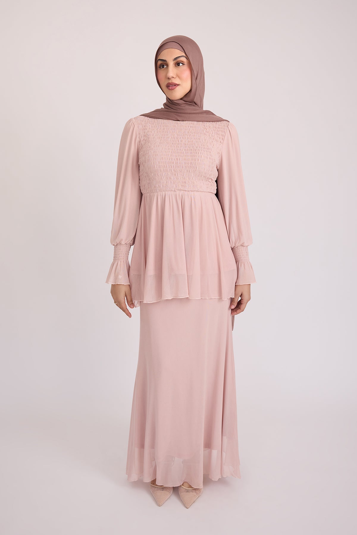 Krina Top and Skirt - Rose