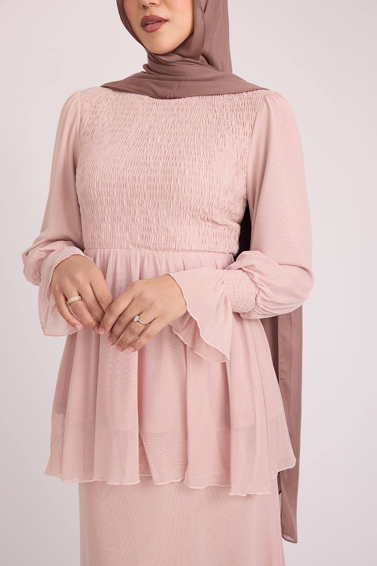 Krina Top and Skirt - Rose