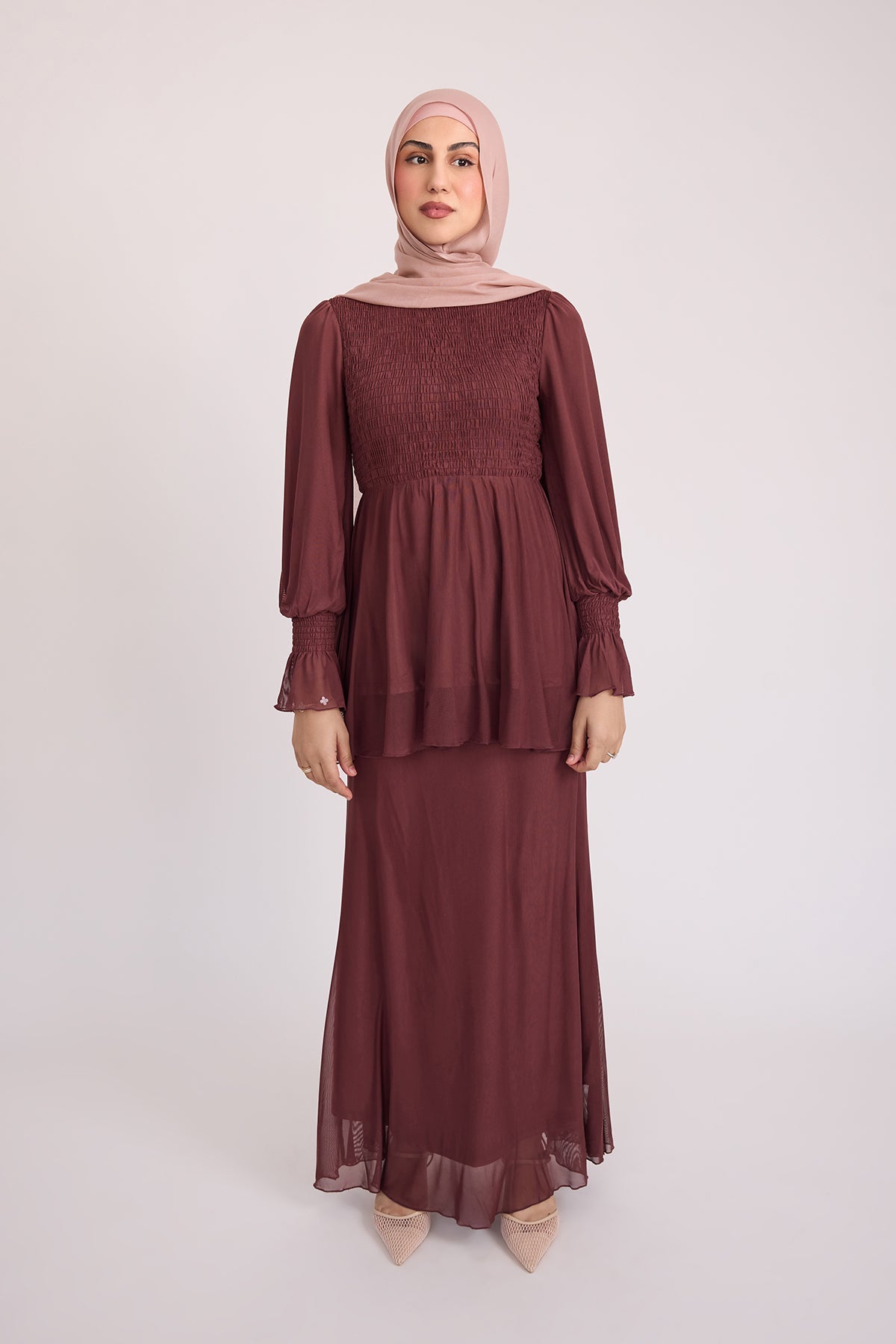 Krina Top and Skirt - Plum