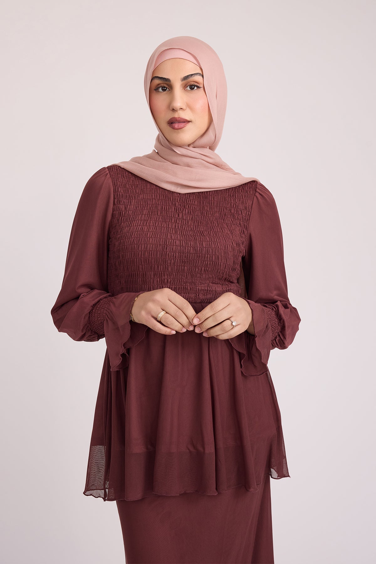 Krina Top and Skirt - Plum