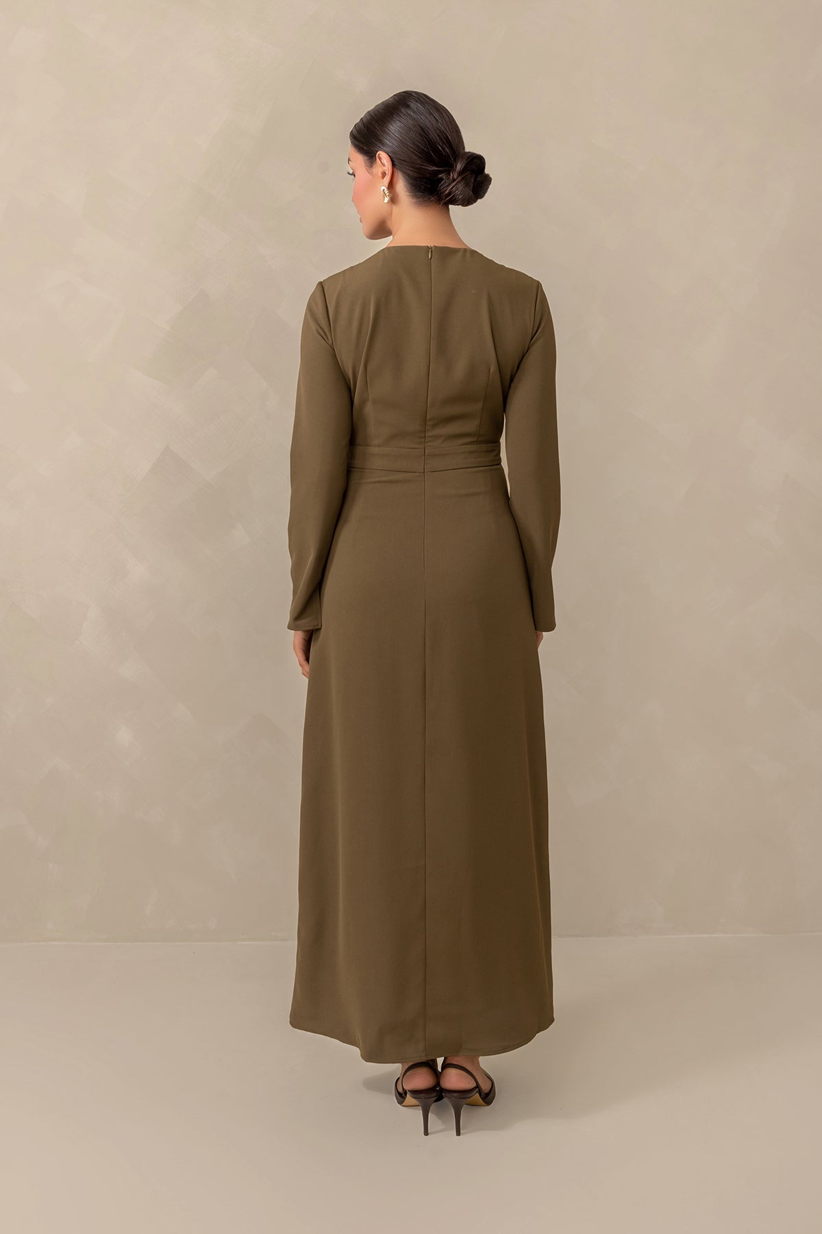 Love Me Always Long Sleeve Maxi Dress - Olive