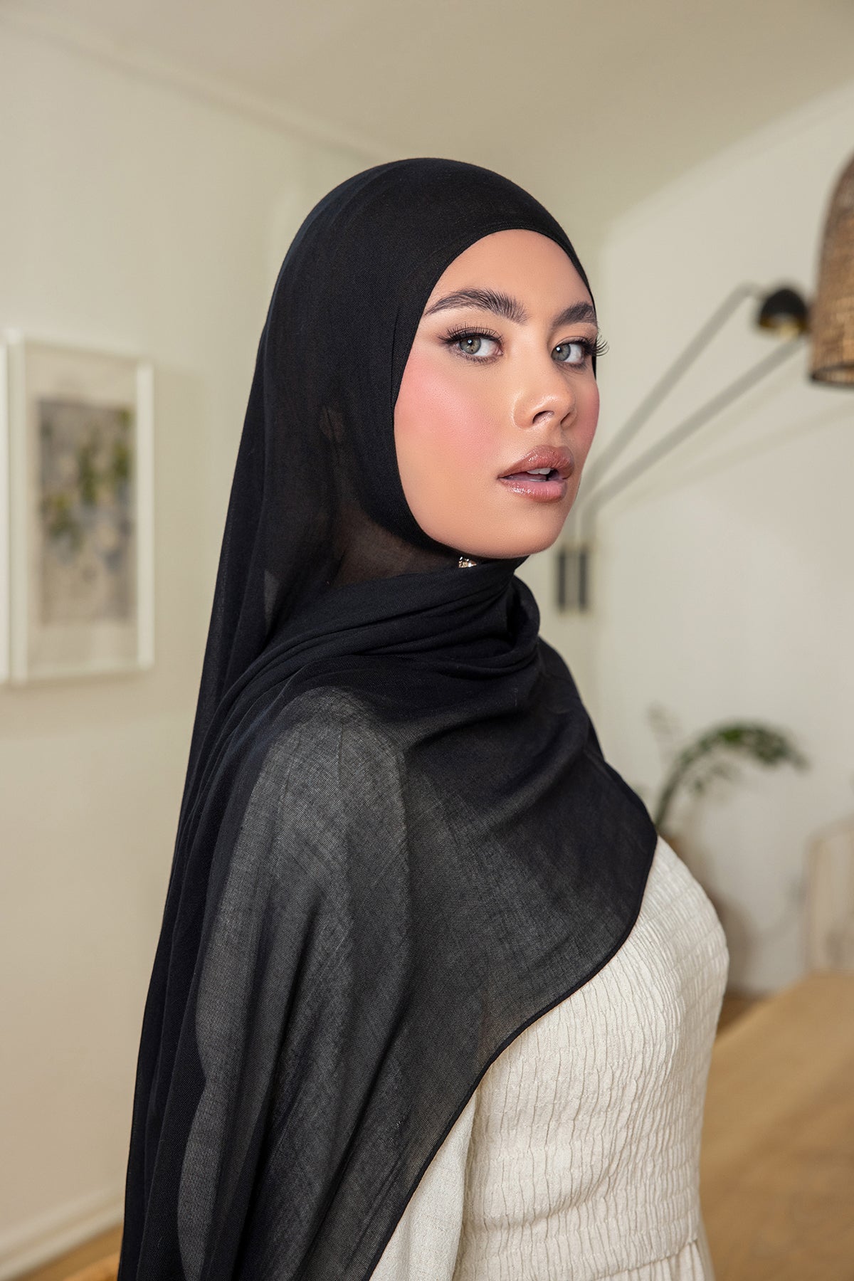 Essential Modal Hijab - Black