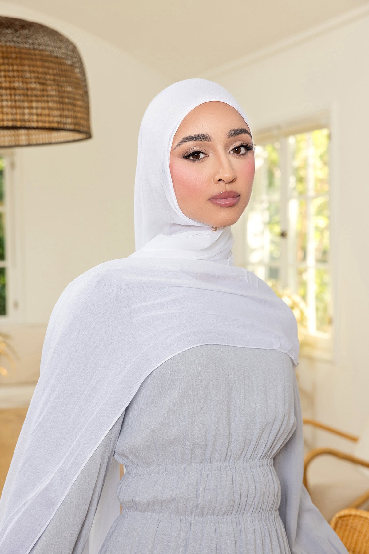 Essential Modal Hijab - White