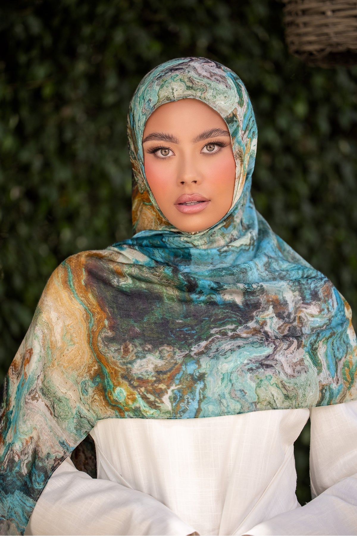 Ember Print Modal Hijab