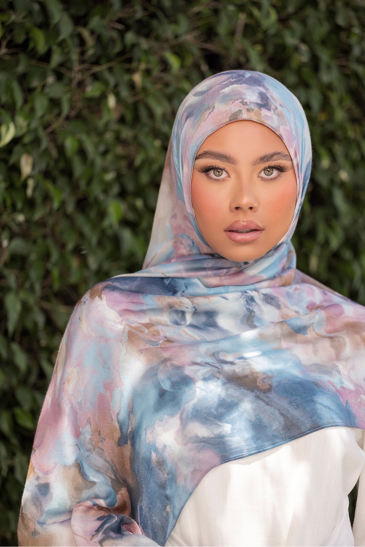 Aura Print Modal Hijab