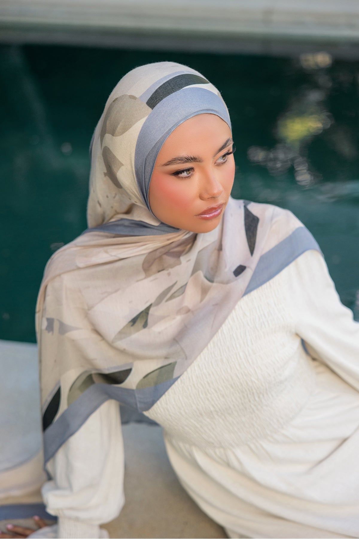 Mirage Print Modal Hijab