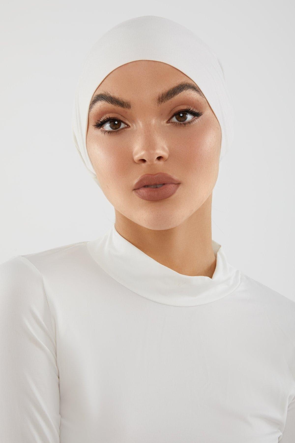 Aria Mesh Tie Back Undercap- Gardenia – Zahraa The Label