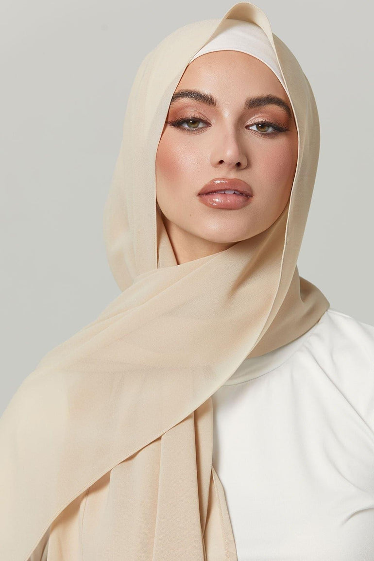 Basic Luxe Chiffon Hijab- Ehsan – Zahraa The Label