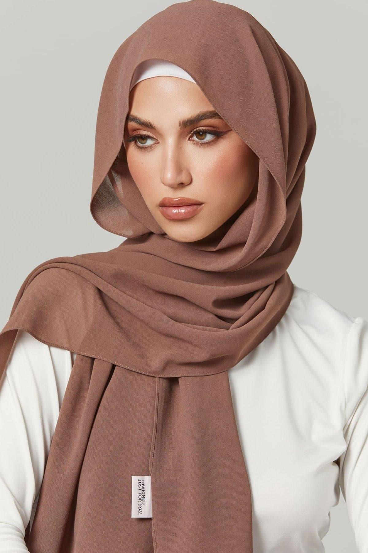 luxury comes in simplicity with @shoplbh 's korean chiffon hijabs