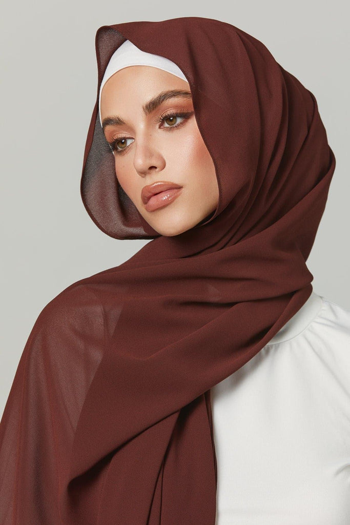 Premium Chiffon Hijab - Pearl Grey – Zahraa The Label