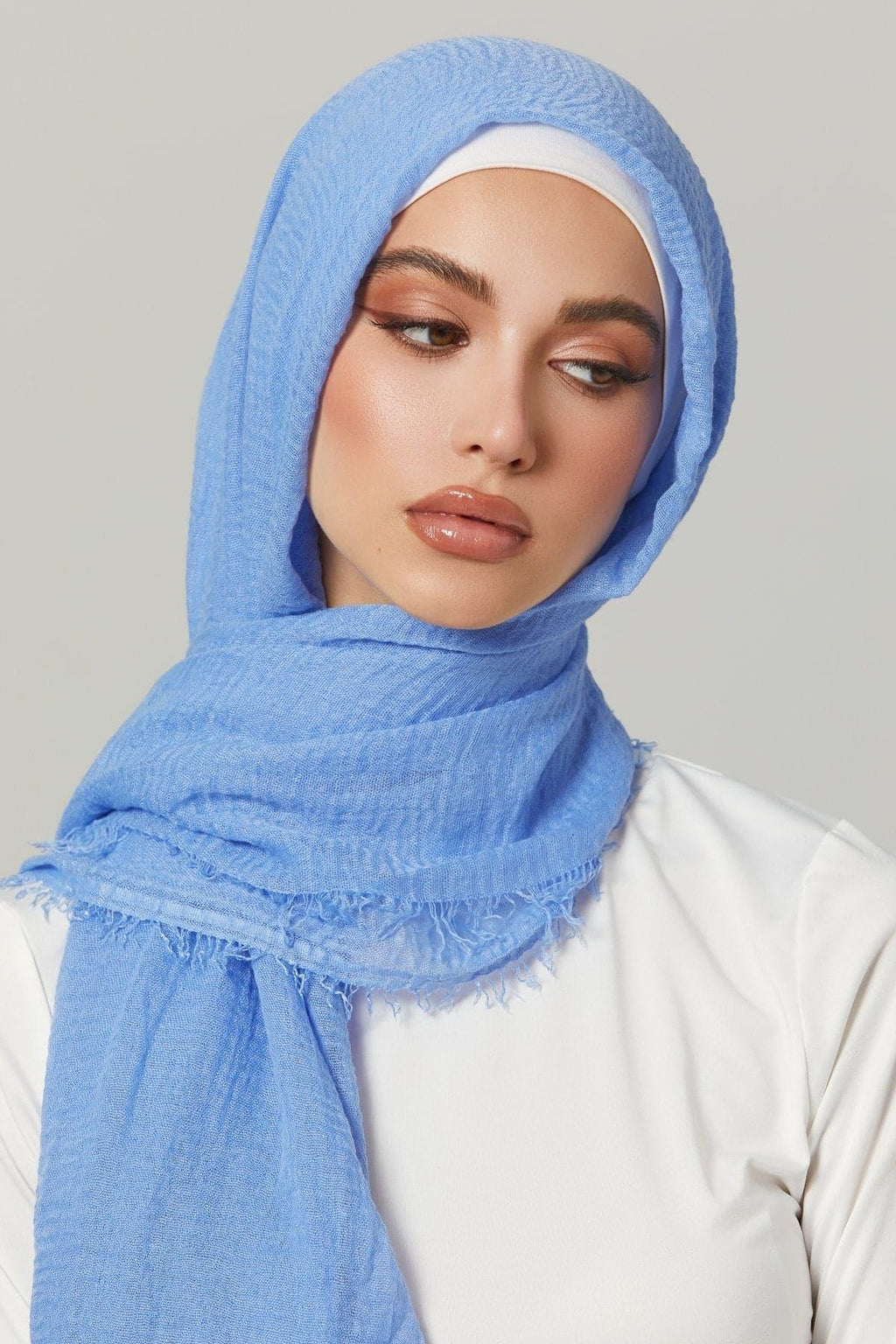 Everyday Cotton Crinkle Hijab- Amaze – Zahraa The Label