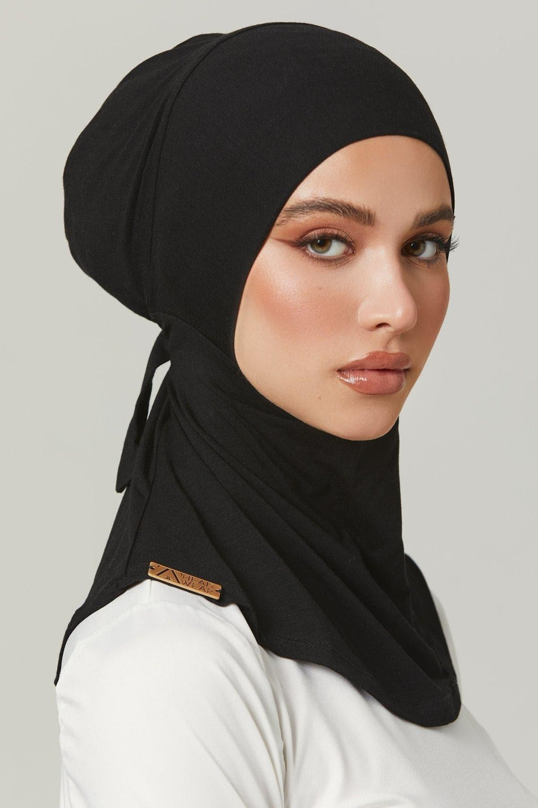 Fatima Neck Cover Hijab- Black – Zahraa The Label