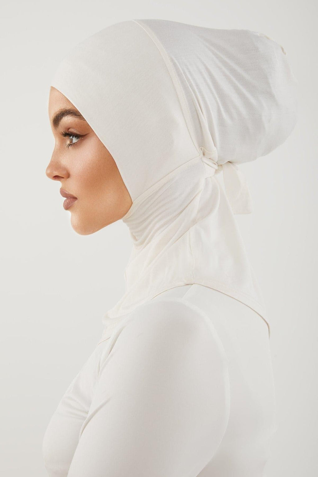 Fatima Neck Cover Hijab- Gardenia – Zahraa The Label