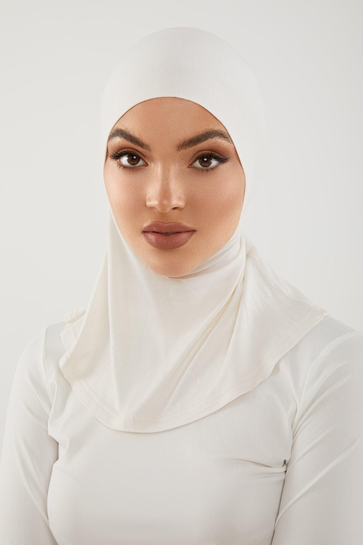 Lila Neck Cover Hijab- Gardenia – Zahraa The Label