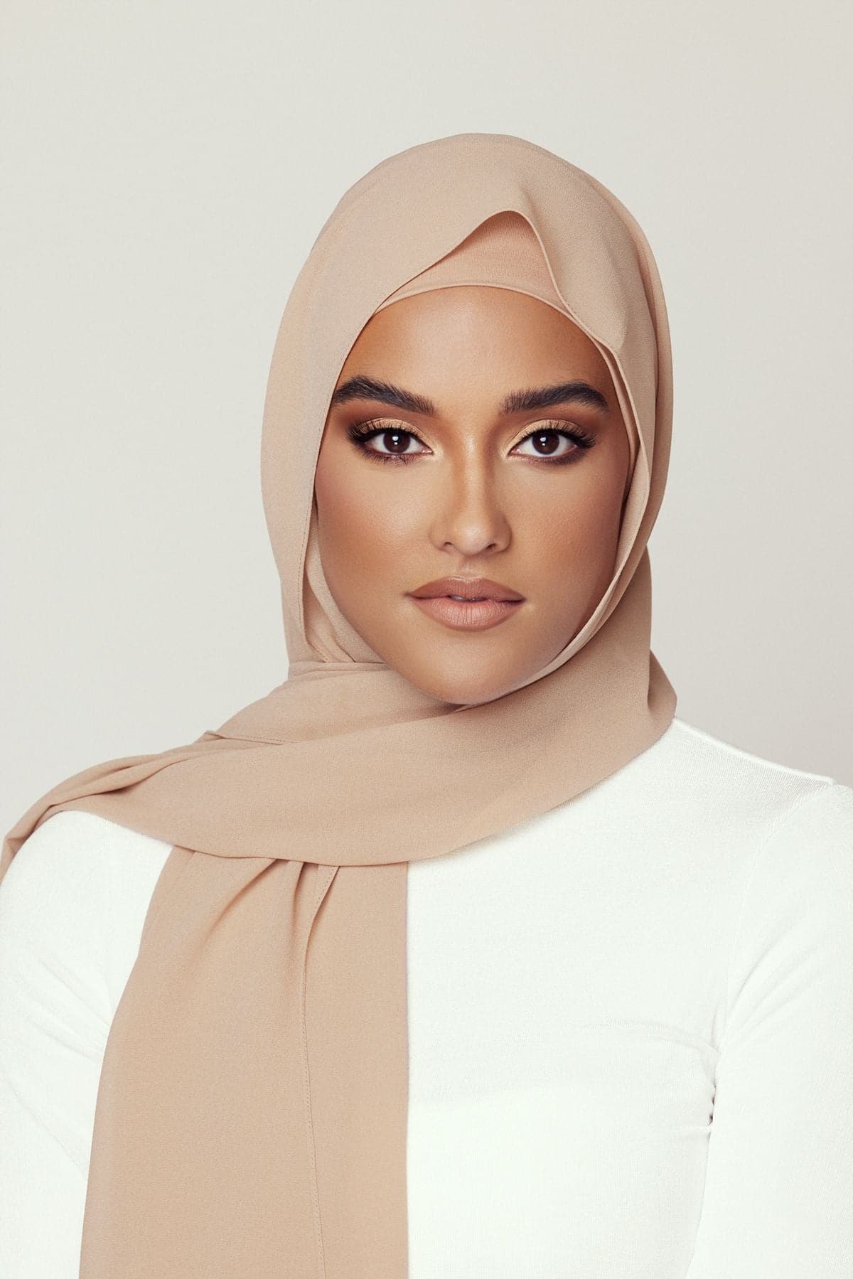 Matching Hijab & Undercap Bundle - Caramel - Zahraa The Label