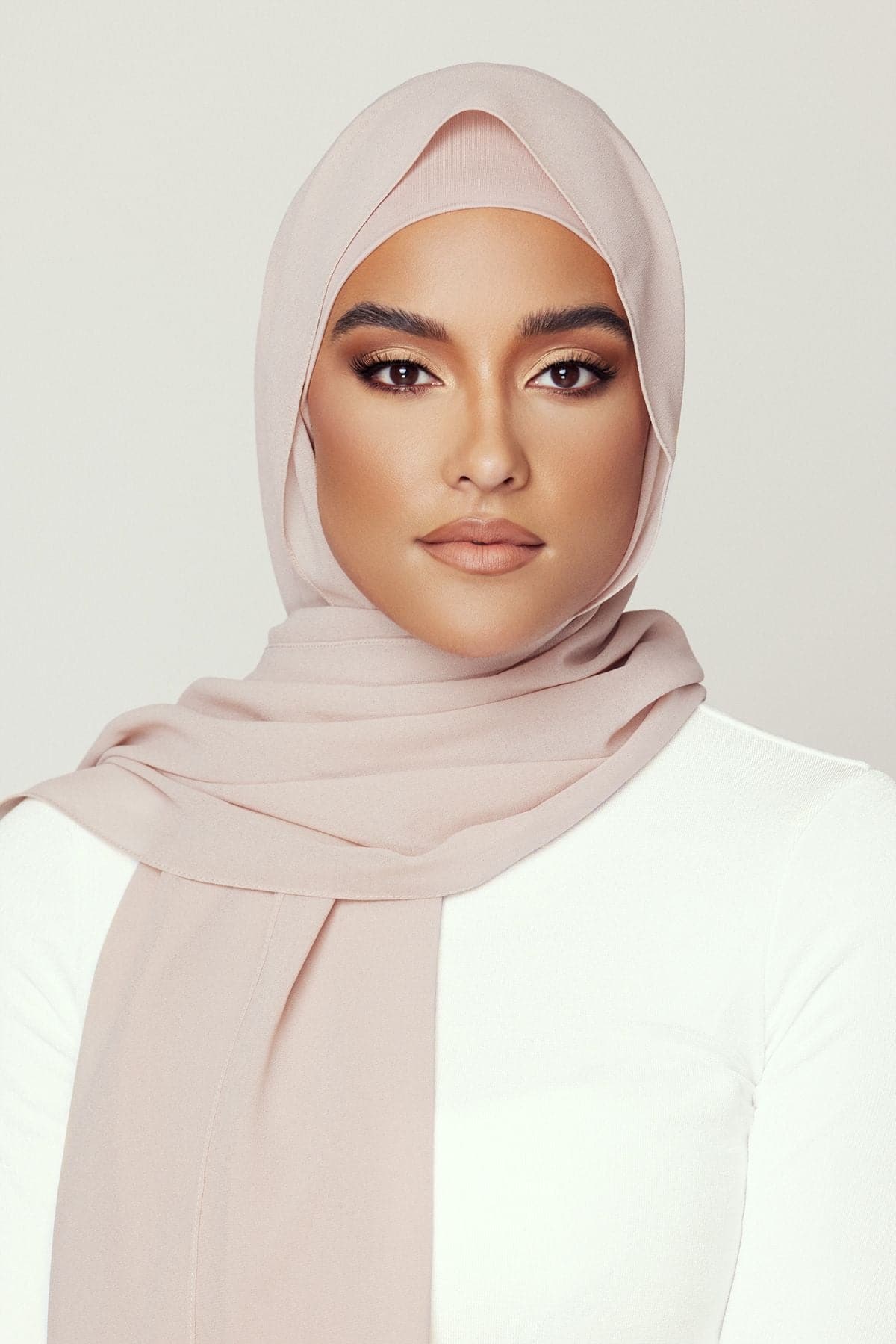 Matching Hijab & Undercap Bundle - Latte - Zahraa The Label