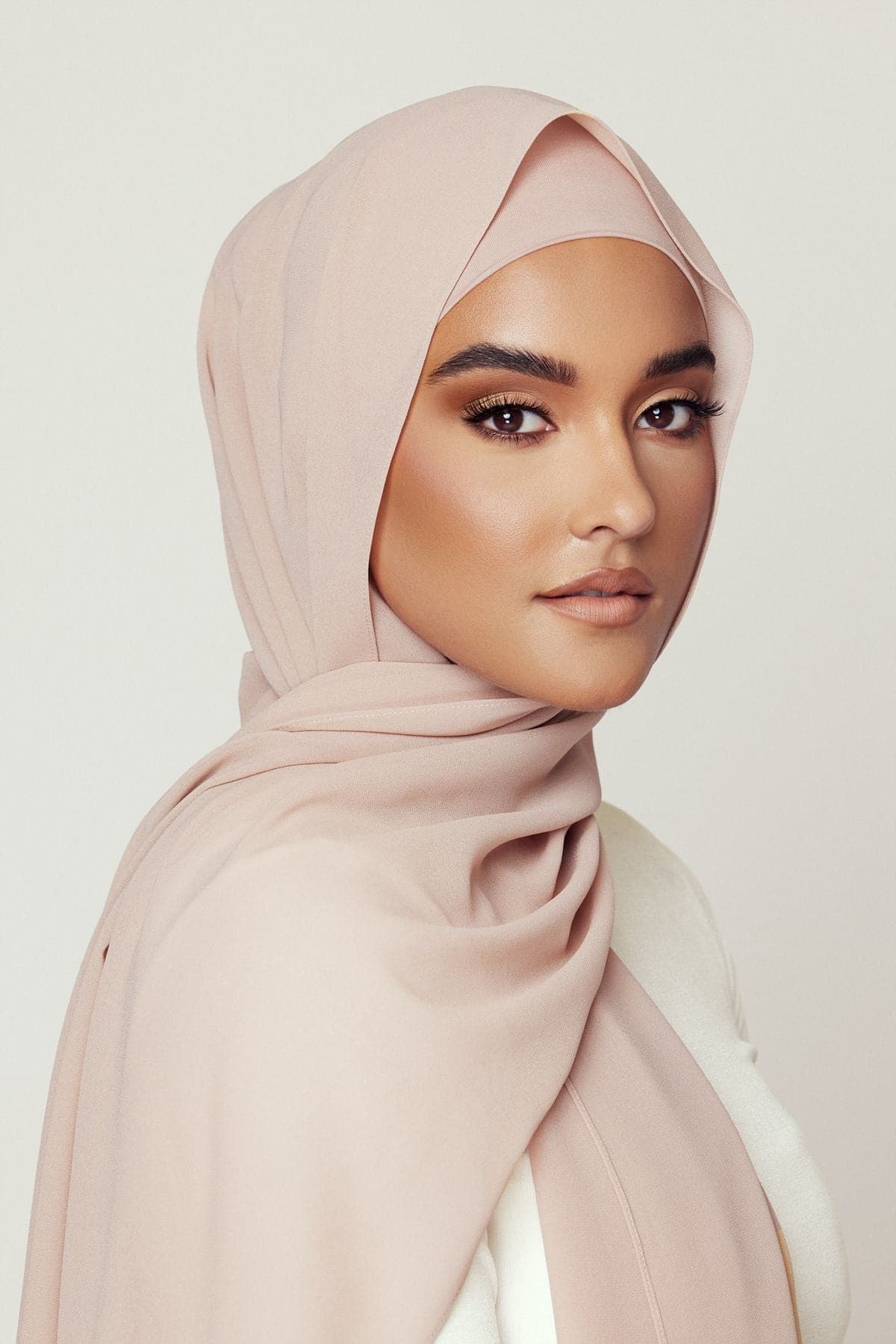 Matching Hijab & Undercap Bundle - Oat - Zahraa The Label