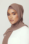 Matching Hijab & Undercap Bundle - Walnut - Zahraa The Label